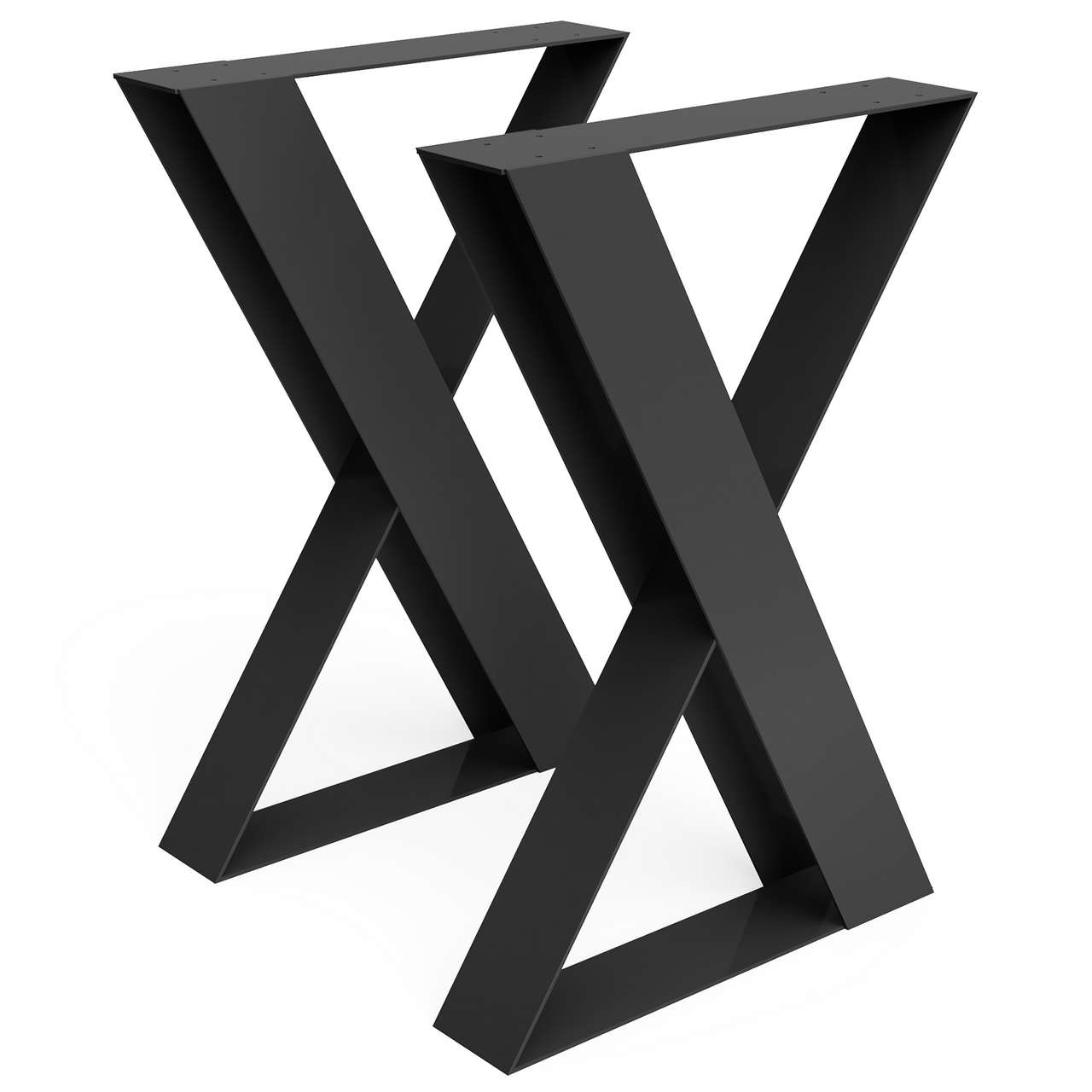 Комплект опор для столу з металу 500х108 мм H 730 мм сталева пластина 100x4,0 мм Чорний (1139) Комплект опор для столу з металу 500х108 мм H 730 мм сталева пластина 100x4,0 мм Чорний (1139)