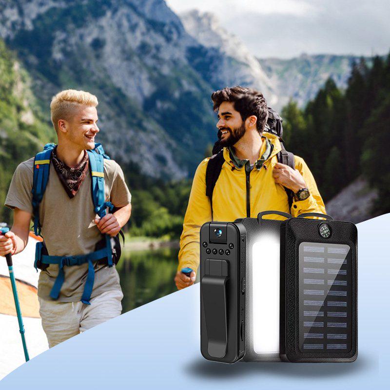 Боди-камера нагрудная L7 Wi-Fi и Повербанк 50000 с LED на солнечной батарее - фото 3