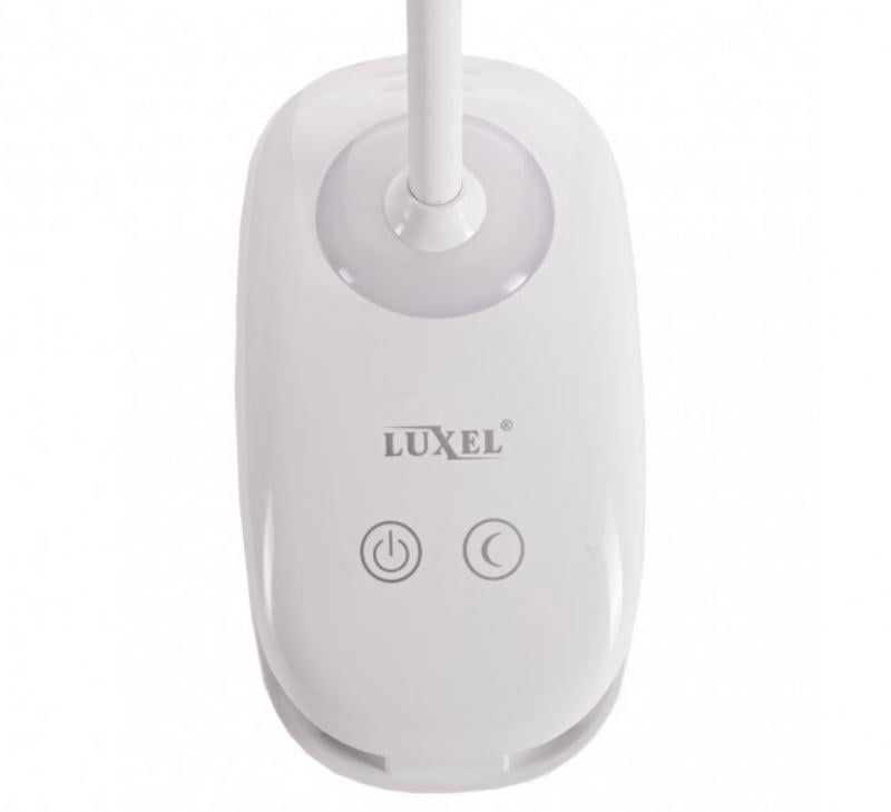 Светильник настольный Luxel Прищепка светодиодный 6W IP20 USB Белый (TLC-04W) - фото 2