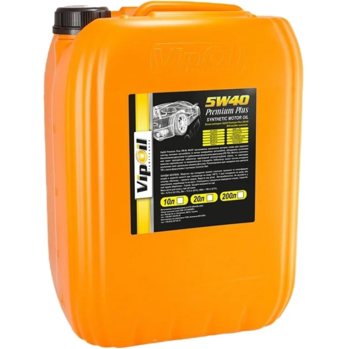 Моторна олива VipOil Premium Plus 5W-40 20 л (0644119)