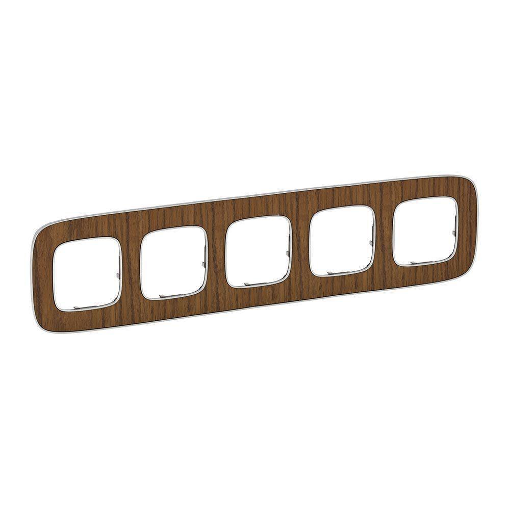 Рамка Legrand Valena Allure 5 постов Орех (754465) Рамка Legrand Valena Allure 5 постов Орех (754465)