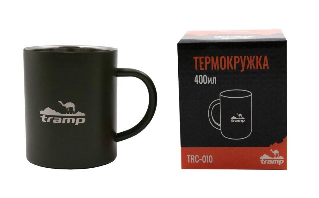 Термокружка Tramp TRC-010.12 нержавеющая сталь 400 мл Олива (iz12804) - фото 2