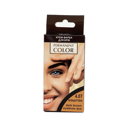 Крем-краска для бровей и ресниц Аромат Permanent Color Тон 4-07 Каштан (2306687174)