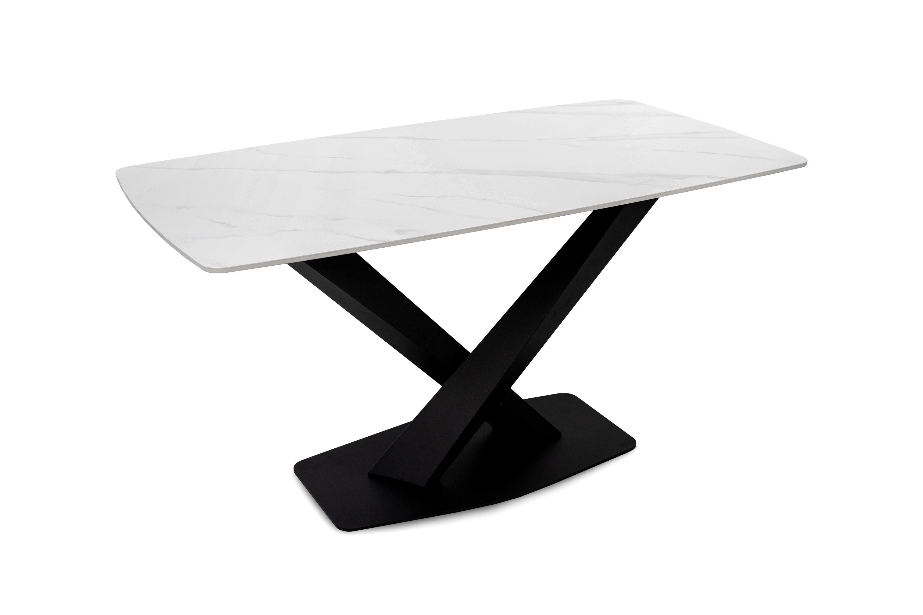 Обідній стіл Грейс Бінго 1400х800х750 мм Кераміка/Білий мармур (GAА0057204) - фото 5 Обідній стіл Грейс Бінго 1400х800х750 мм Кераміка/Білий мармур (GAА0057204) - фото 5