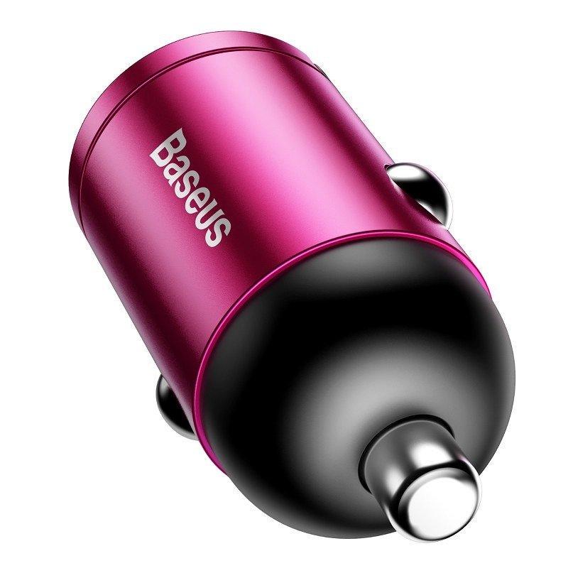 Автомобильное зарядное устройство BASEUS Tiny Star Mini Quick Charge 1USB QC3.0 30 W Pink - фото 2