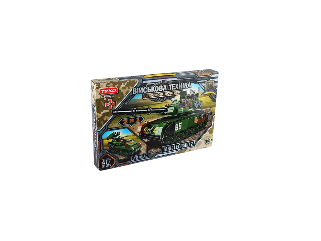 Конструктор Teko Танк LEOPARD 2 та ЗРК Ozelot 49551 417 деталей (MTT-179718)