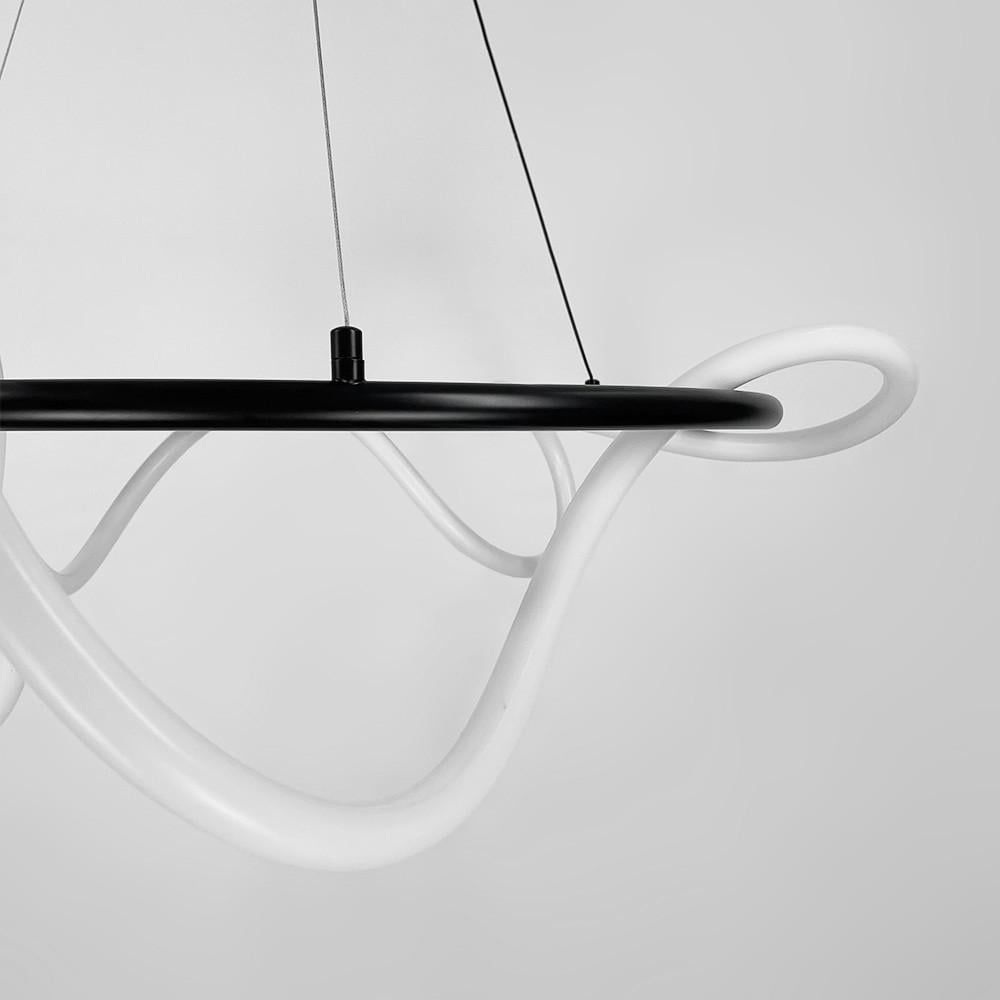 Люстра кольцевая с гибкой Led лентой d 85 см кольцо 60 см Черный (y 410-600 bk) - фото 5 Люстра кольцевая с гибкой Led лентой d 85 см кольцо 60 см Черный (y 410-600 bk) - фото 5