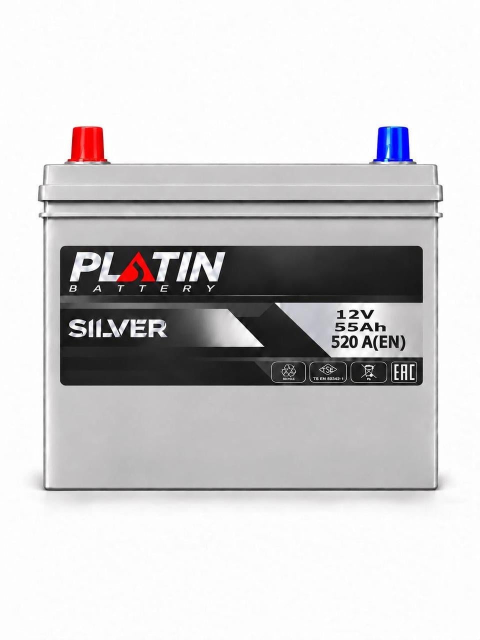 Аккумулятор автомобильный Platin Silver Asia 55 Ah 520A L+ 12V стандартная клема (3213164469) Аккумулятор автомобильный Platin Silver Asia 55 Ah 520A L+ 12V стандартная клема (3213164469)