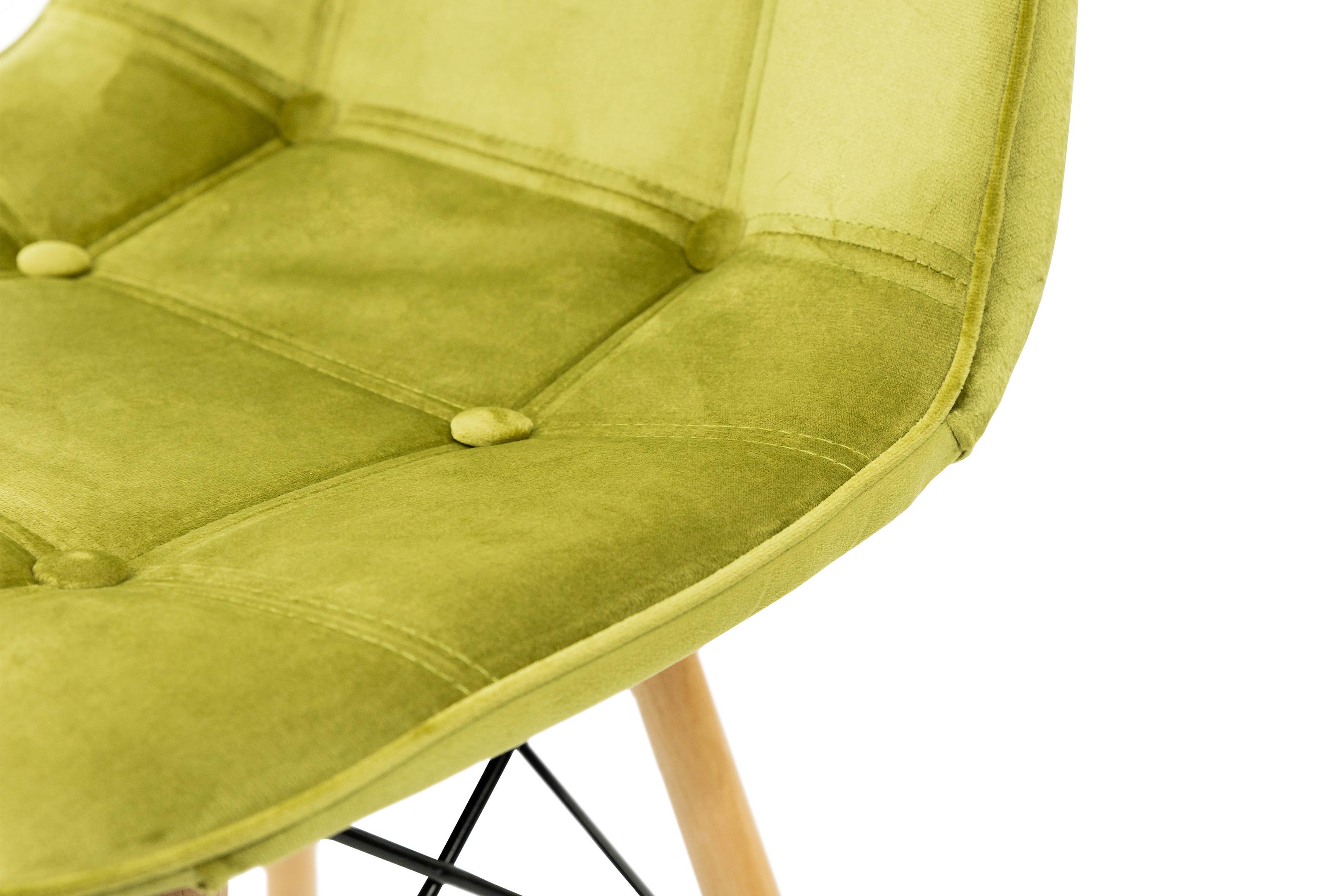 Стілець для кухні та вітальні Джастін Justin велюр 460х840х500 мм Оливковий (GAА0056276) - фото 6 Стілець для кухні та вітальні Джастін Justin велюр 460х840х500 мм Оливковий (GAА0056276) - фото 6