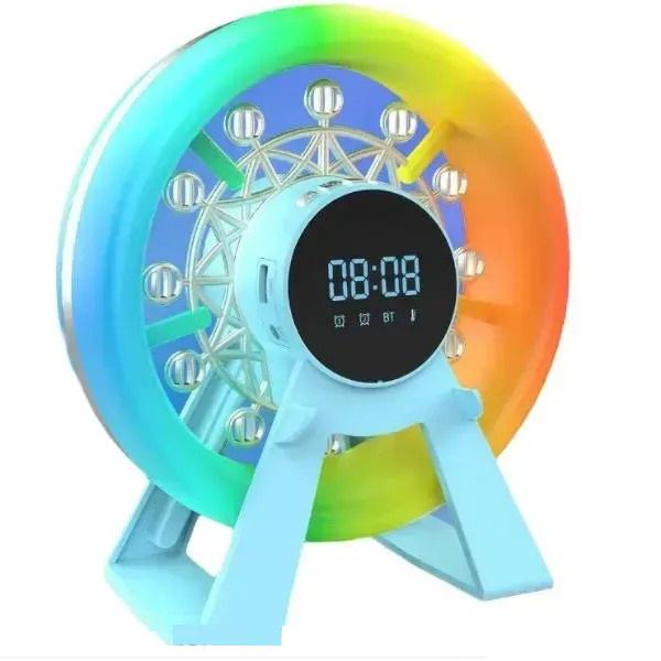 Ночник карусель Bluetooth LED Голубой (8156)