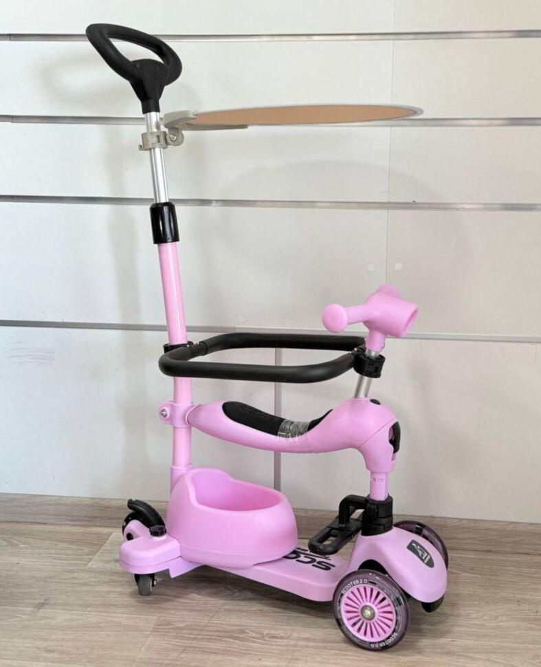 Самокат детский Maraton 3in1 K619G Розовый