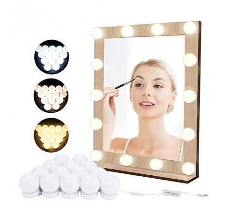 Led підсвічування дзеркала для макіяжу Vanity Mirror Lights 10 лампочок - фото 4 Led підсвічування дзеркала для макіяжу Vanity Mirror Lights 10 лампочок - фото 4