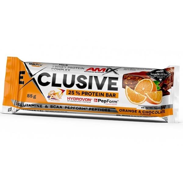 Батончик протеиновый Amix Nutrition Exclusive Protein Bar 85 г Шоколад с апельсином (14135002)