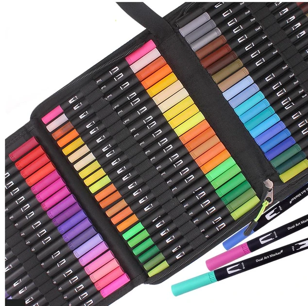 Набор акварельных двусторонних скетч-маркеров для рисования Color brush 60 шт. - фото 6 Набор акварельных двусторонних скетч-маркеров для рисования Color brush 60 шт. - фото 6