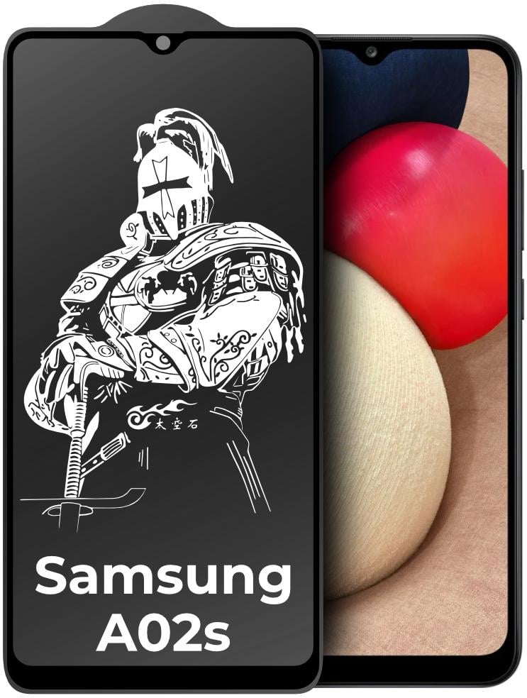 Защитное стекло King Fire Samsung Galaxy A02s A025 Full Glue Black (24329) (24329)