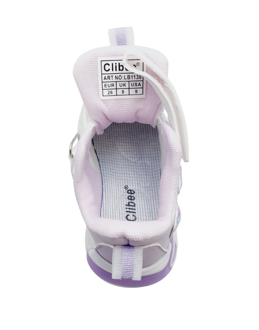 Кросівки для дівчаток Clibee LB1138/29 р. 29 Фіолетовий - фото 2