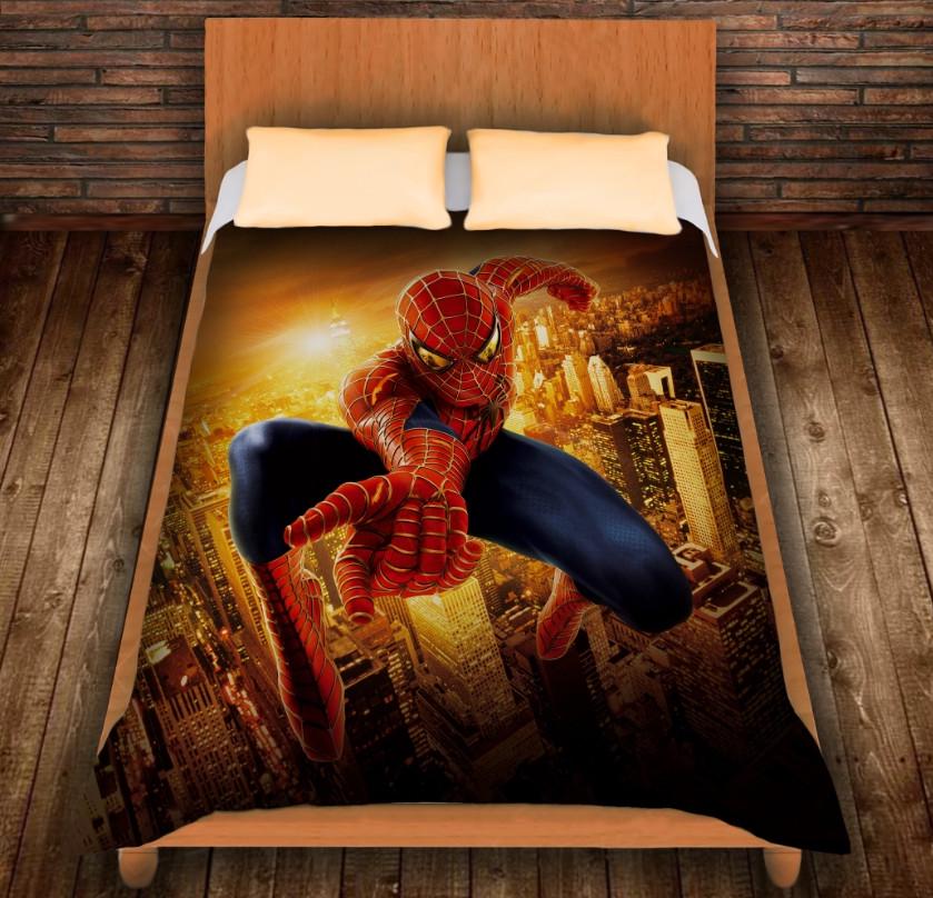 Плед с 3D принтом Спайдермен Gold 150x200 см (epi_0107)