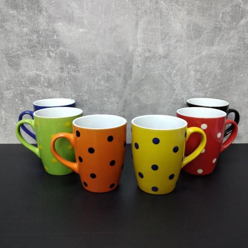 Набір кухлів Interos Горох MIX 340 мл 6 шт. (ТЕХ.УПОК. KW 137)