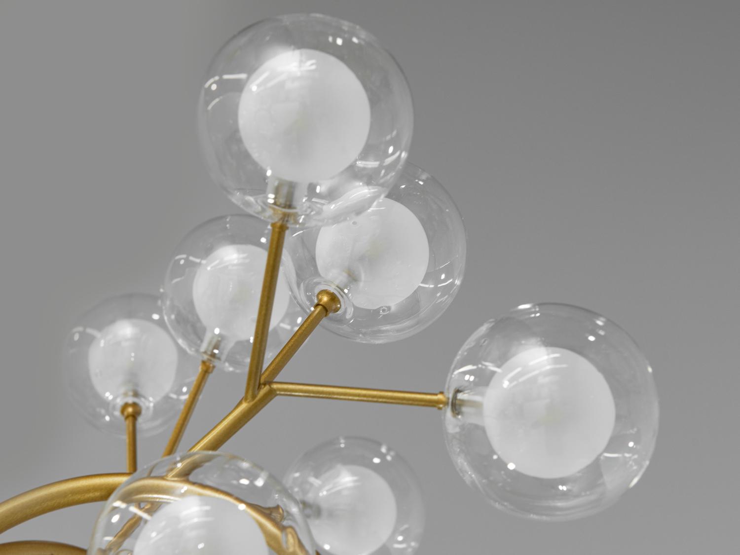 Люстра подвесная Светлячок 54 ламп Золотой (886-54B GD) - фото 4 Люстра подвесная Светлячок 54 ламп Золотой (886-54B GD) - фото 4