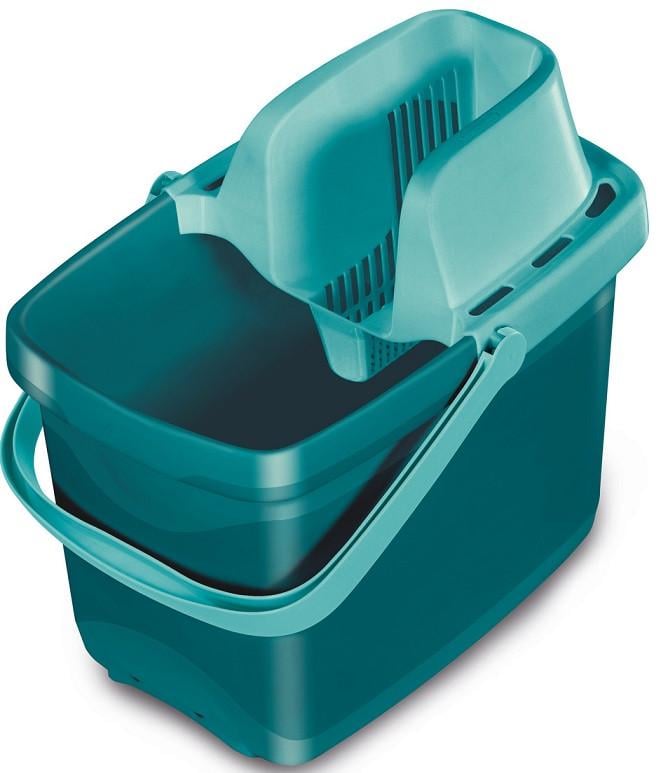 Швабра з відром Leifheit Combi Clean M система віджиму набір для вологого прибирання 12 л Бірюзовий (562422) - фото 2 Швабра з відром Leifheit Combi Clean M система віджиму набір для вологого прибирання 12 л Бірюзовий (562422) - фото 2