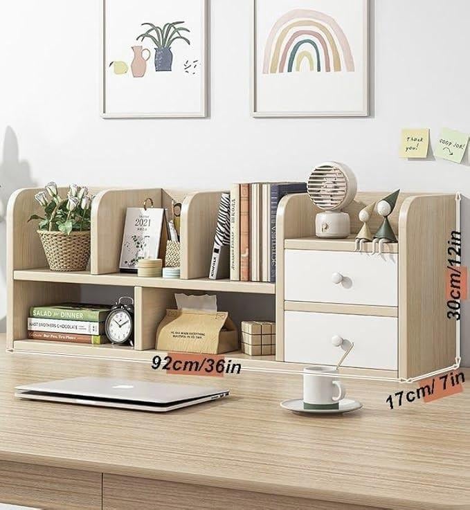 Полка-надстройка настольная из дерева Марисан бланже-зефир (АКД-02370120)