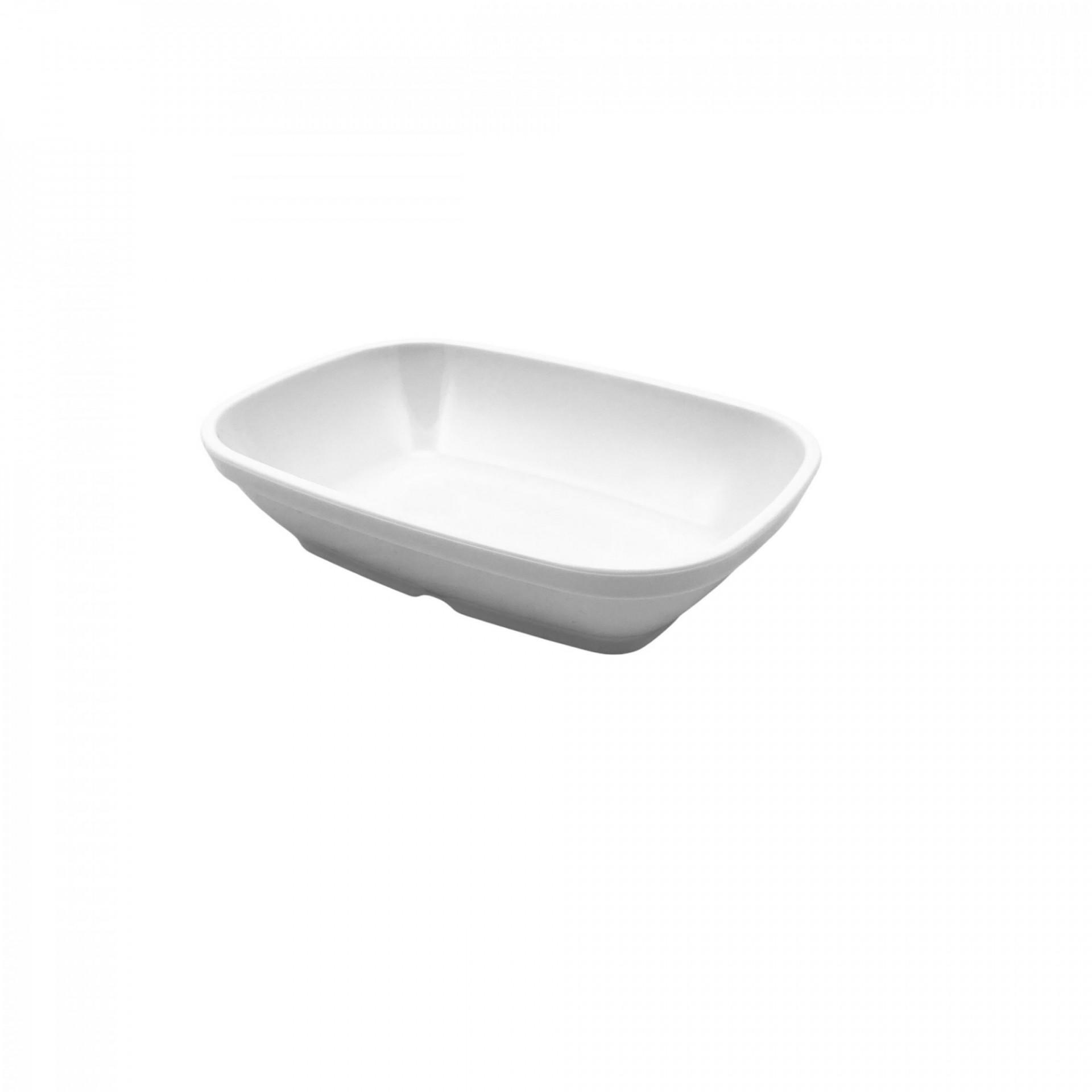 Миска овальна з полікарбонату 250 мл d 14 см h 10 см Білий