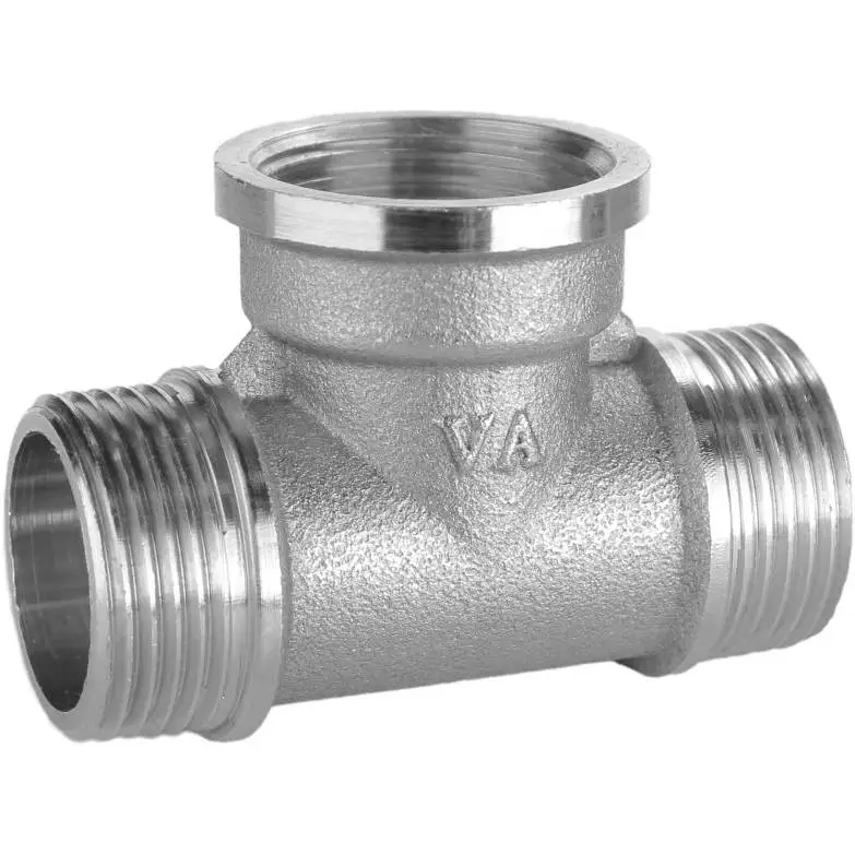 Тройник никелированный VA 1" ЗРх1" ВРх1" ЗР штампованный (А0274Анк)
