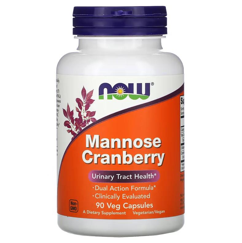 Натуральная добавка Now Foods Mannose Cranberry 90 капсул