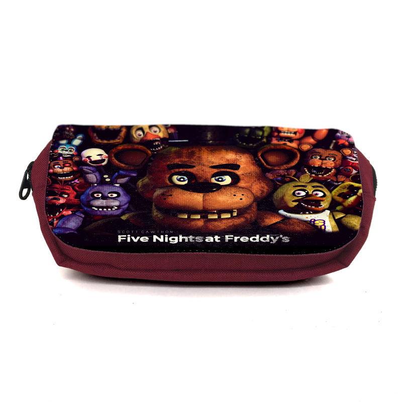 Пенал школьный Аниматроники Пять ночей Фредди FNAF-0008 Бордовый (1478385352)