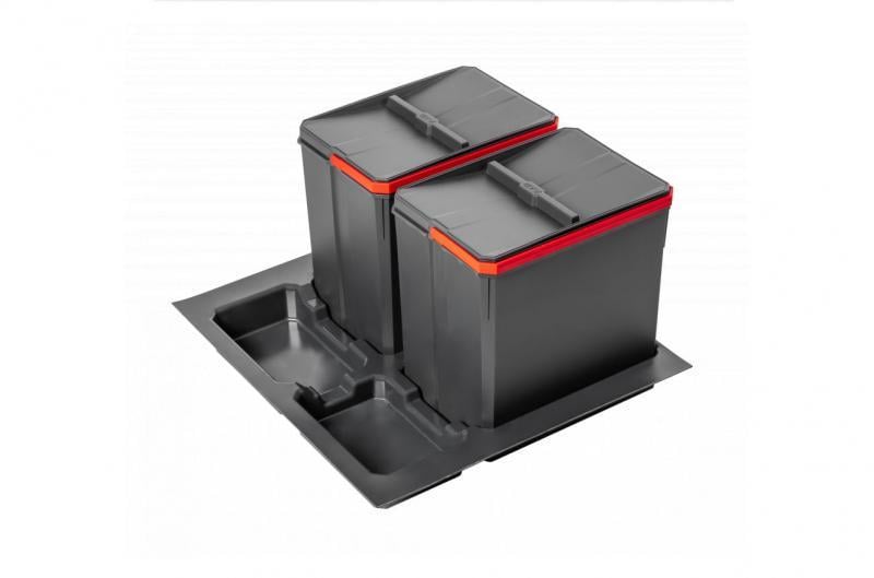 Сегрегатор AxiSpace 2 емкости 600 мм 2х15 л Графит (PB-AS-600-2X15L)