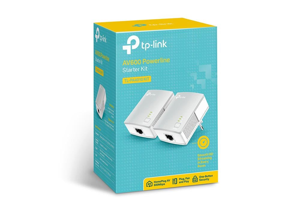 Комплект адаптеров TP-Link Powerline TL-PA4010 KIT 500 Мбит/с 2 шт. (584534) - фото 2 Комплект адаптеров TP-Link Powerline TL-PA4010 KIT 500 Мбит/с 2 шт. (584534) - фото 2