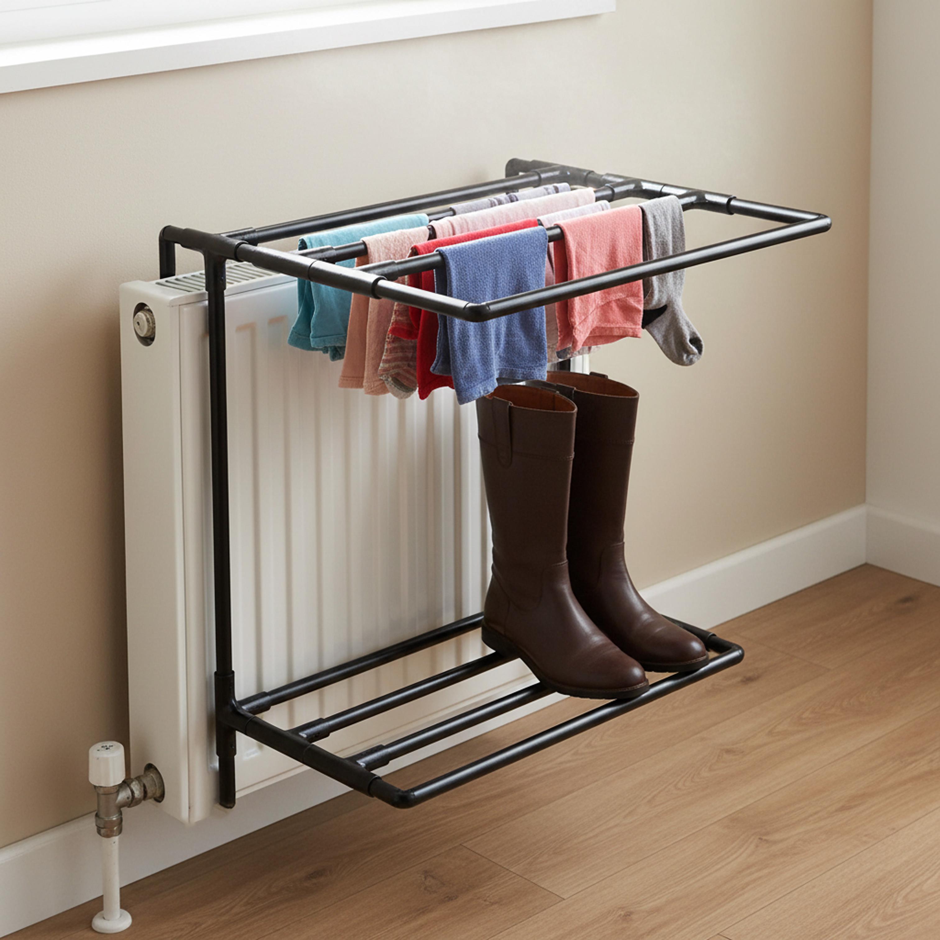 Сушилка на батарею Gobi 2х уровневая усиленная универсальная 60 см (30651366) - фото 5 Сушилка на батарею Gobi 2х уровневая усиленная универсальная 60 см (30651366) - фото 5