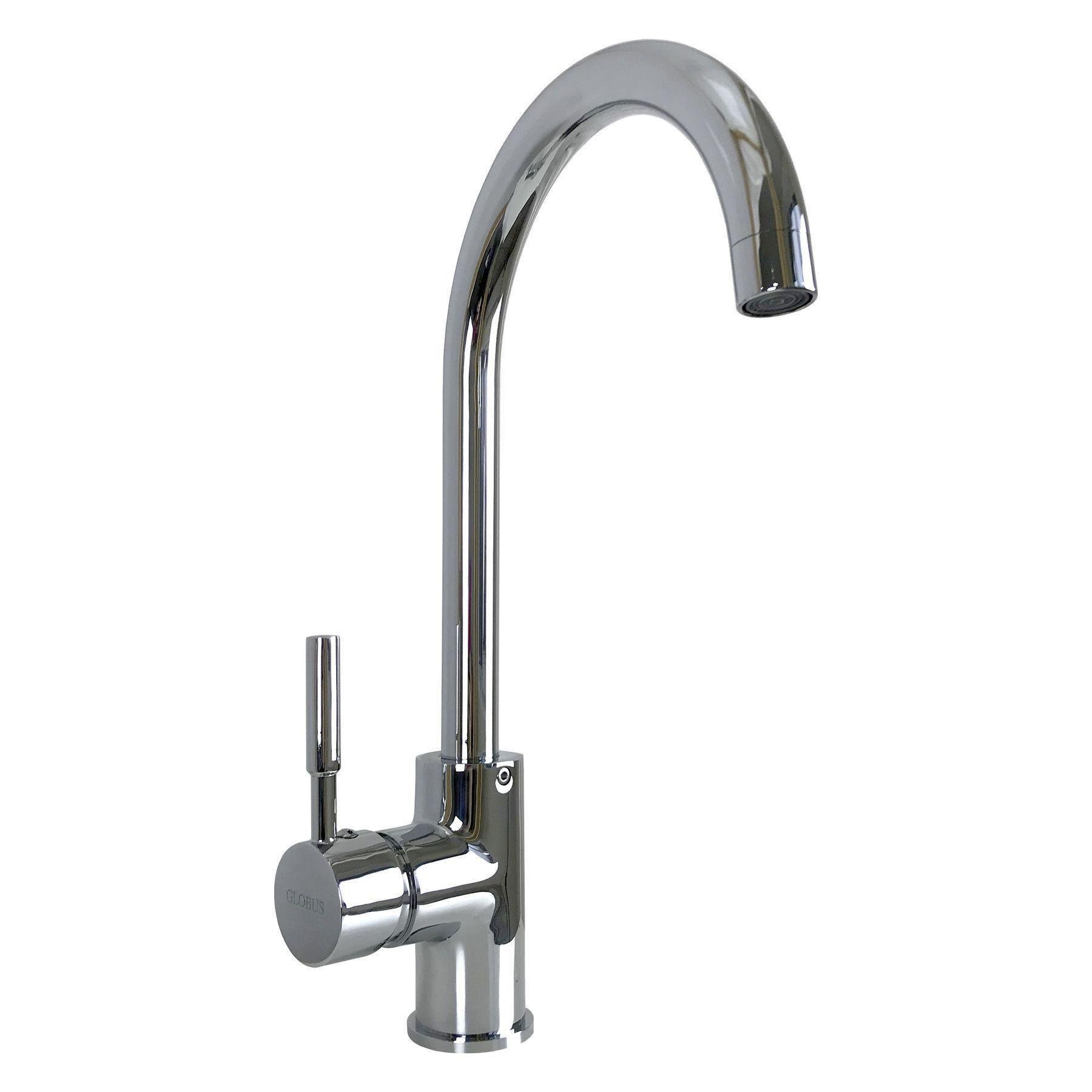 Змішувач для кухні Globus Lux Lazer GLLR-0203S латунь на гайці Змішувач для кухні Globus Lux Lazer GLLR-0203S латунь на гайці