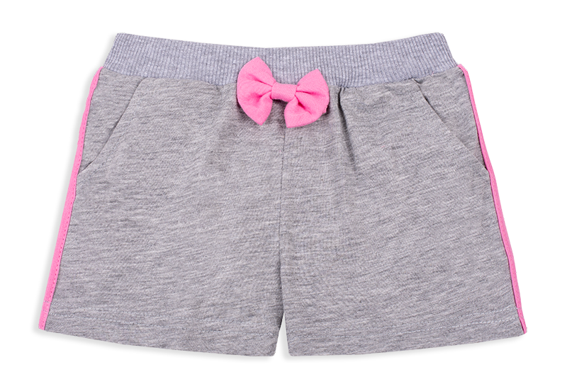 Шорты детские хлопковые для девочки Gabbi SH-20-14-1 Тутти-Фрутти 74 см Серый меланж (12176)