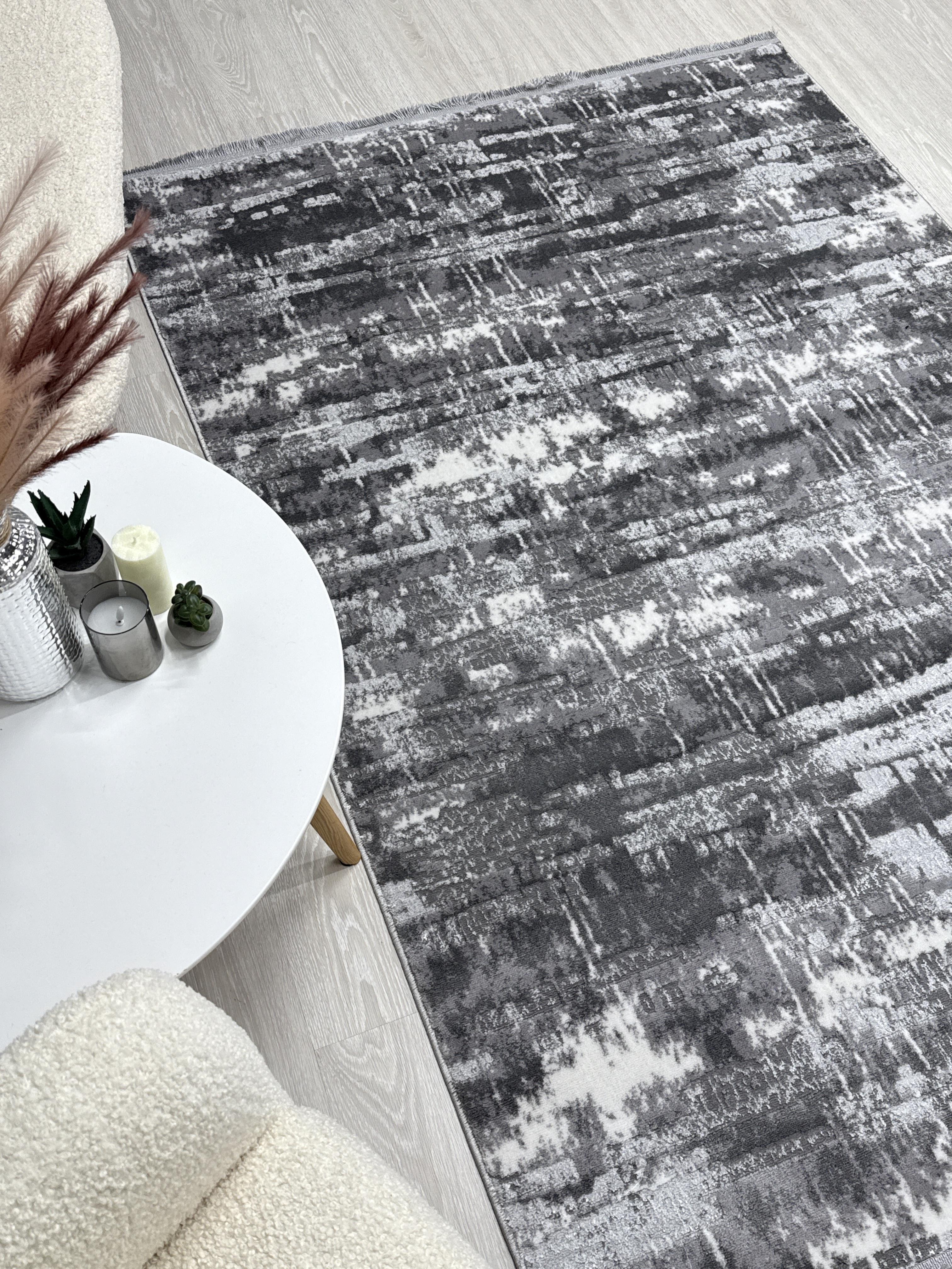 Килим Mars з невисоким ворсом 200x300 см Сірий (2701BKG/AG9) - фото 8 Килим Mars з невисоким ворсом 200x300 см Сірий (2701BKG/AG9) - фото 8