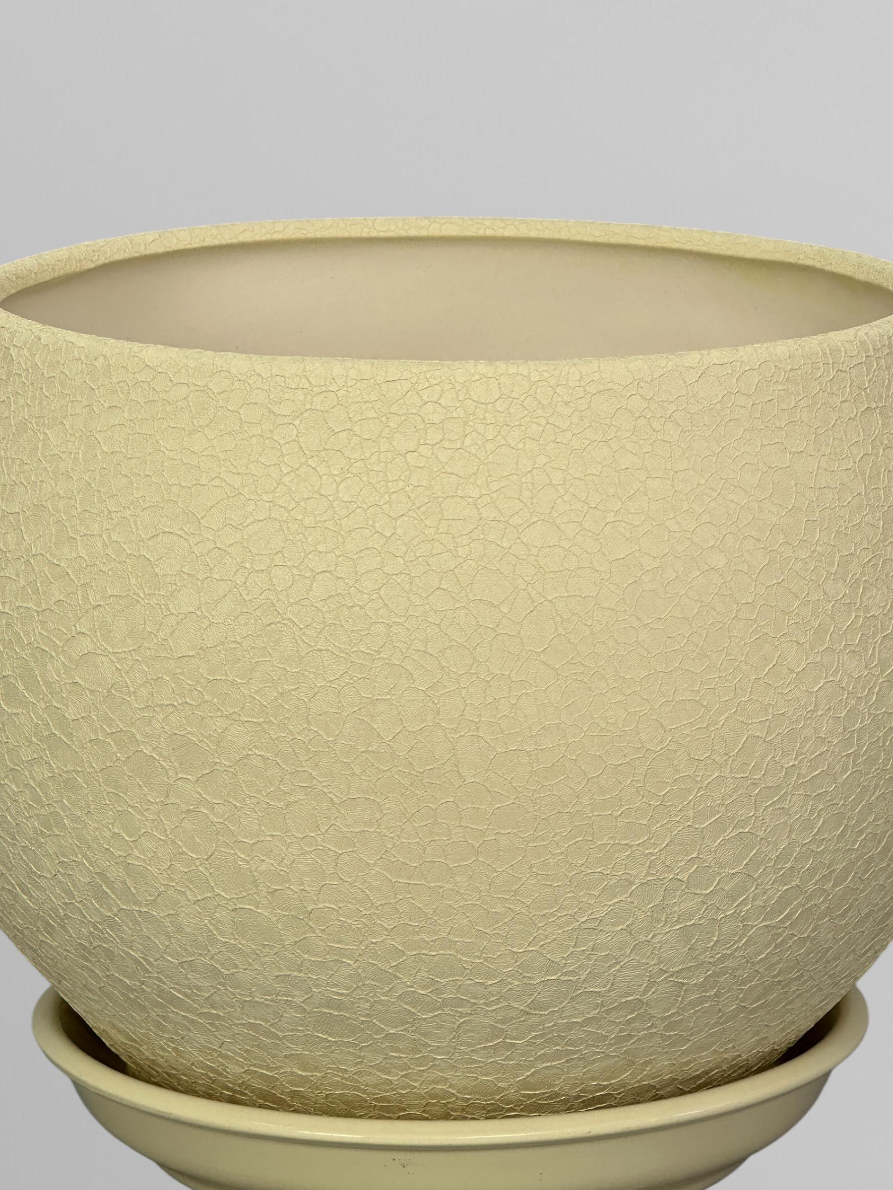 Горщик для квітів керамічний Куля шовк 4,1 л Бежевий (Г02004) - фото 3 Горщик для квітів керамічний Куля шовк 4,1 л Бежевий (Г02004) - фото 3