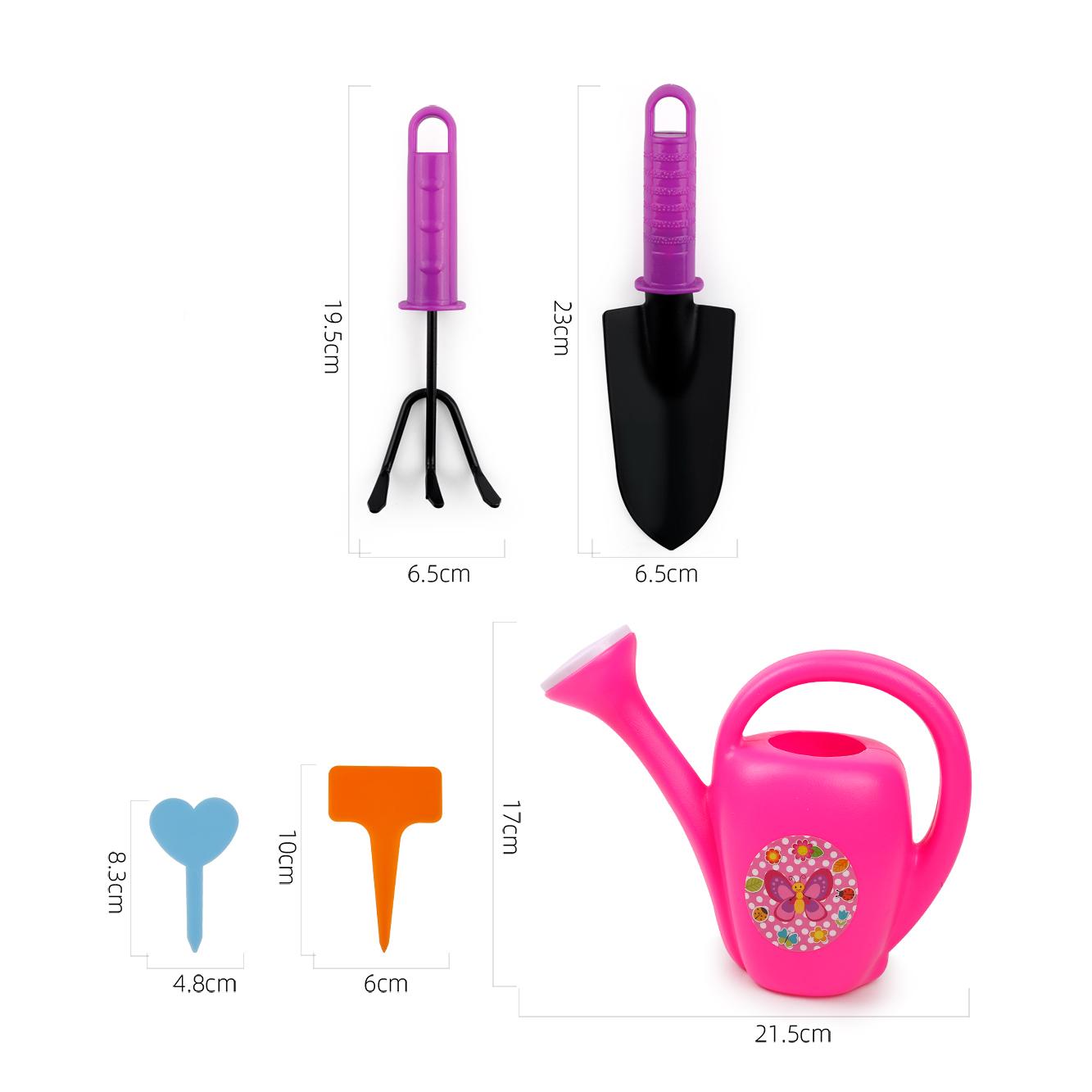 Дитячий ігровий набір інструментів для дачі Маленький садівник сумка-органайзер/фартух/лопатка 15 пр. Рожевий - фото 2 Дитячий ігровий набір інструментів для дачі Маленький садівник сумка-органайзер/фартух/лопатка 15 пр. Рожевий - фото 2