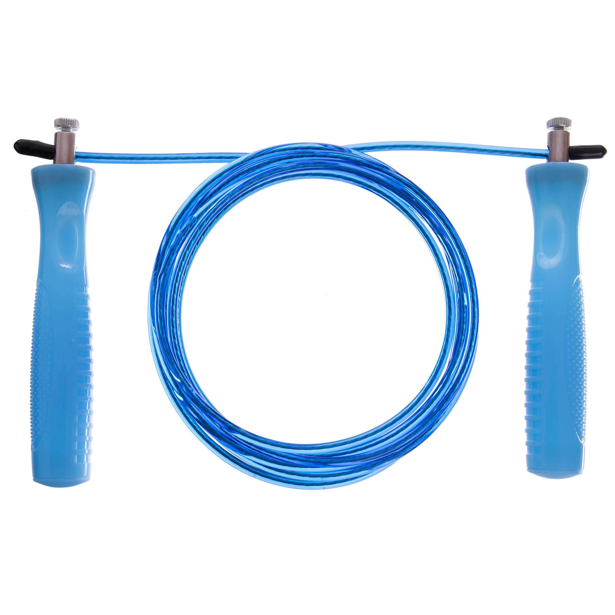 Скакалка скоростная SP-Sport с подшипниками и стальным тросом 2,6 м Синий (FI-1938 )