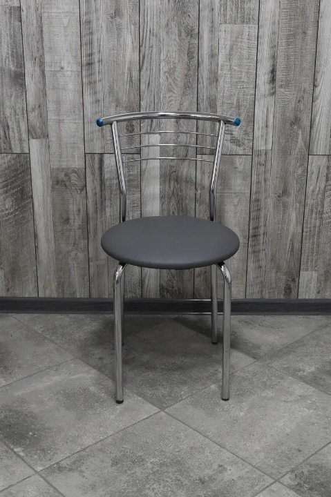 Кухонний стілець Маркос 35х85 см Сірий/Хром (28374069)