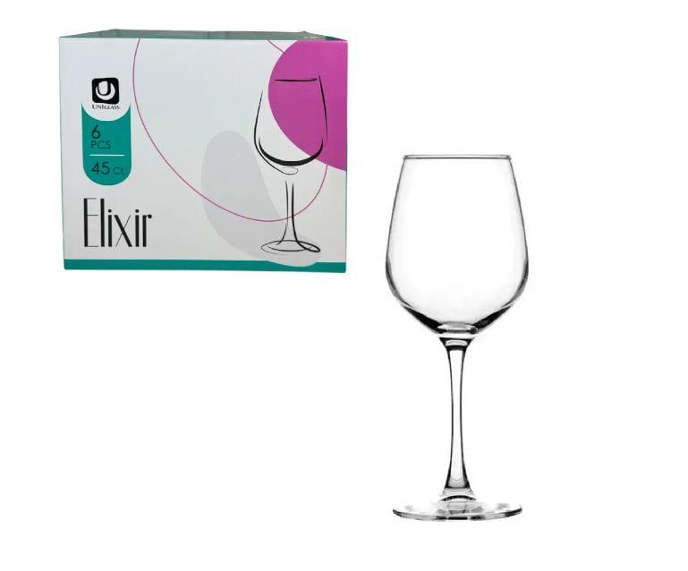Набор бокала для вина Uniglass Elixir 450 мл 6 шт. (93526G-GB6B8)