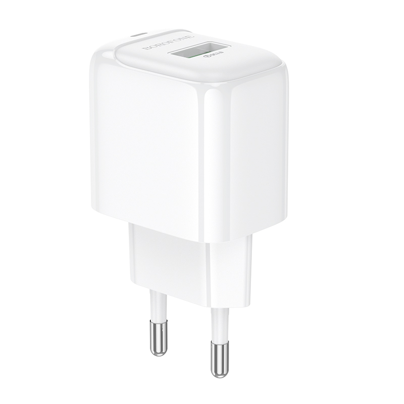 Зарядное устройство для телефона Borofone BAS42A Potential single-port QC3.0 charger White (19157)