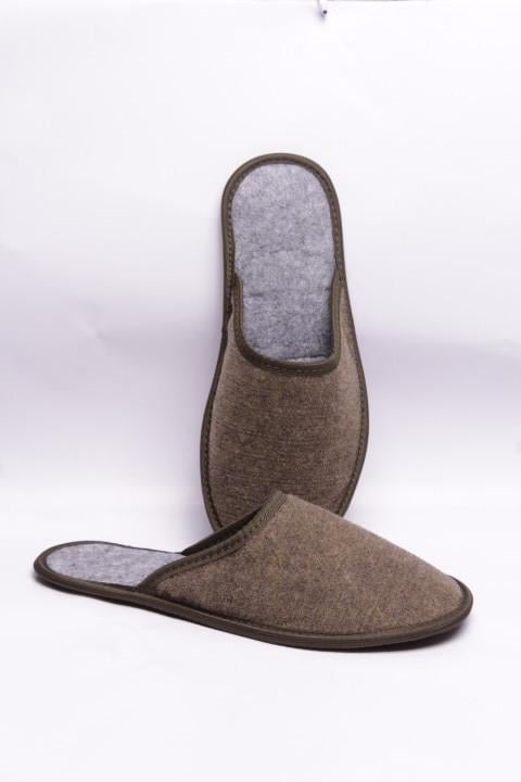 Домашние тапочки мужские Pago закрытые фетровые р. 41 Хаки - фото 8 Домашние тапочки мужские Pago закрытые фетровые р. 41 Хаки - фото 8