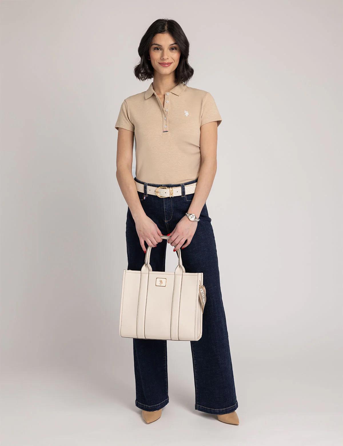 Сумка тоут U.S. POLO ASSN Кремовий (0379) - фото 4 Сумка тоут U.S. POLO ASSN Кремовий (0379) - фото 4