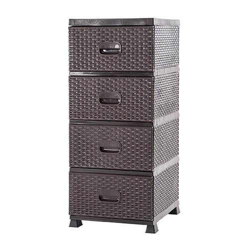 Комод VIOLET House 0357 Ротанг 38х45х90 см Coffee