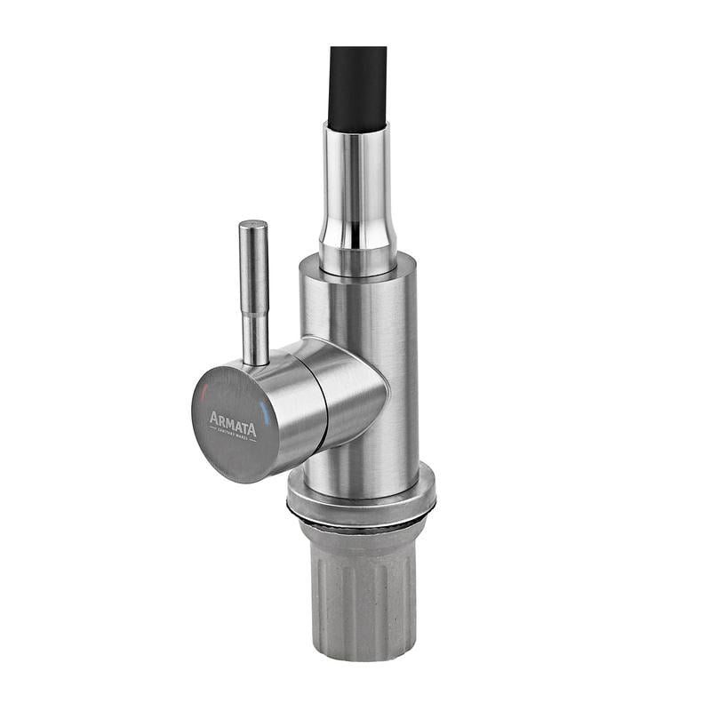 Кран для кухни с гибким шлангом высокий однорычажный Armata SUS-011 нержавеющая сталь Хром (b-CH6480) - фото 6 Кран для кухни с гибким шлангом высокий однорычажный Armata SUS-011 нержавеющая сталь Хром (b-CH6480) - фото 6