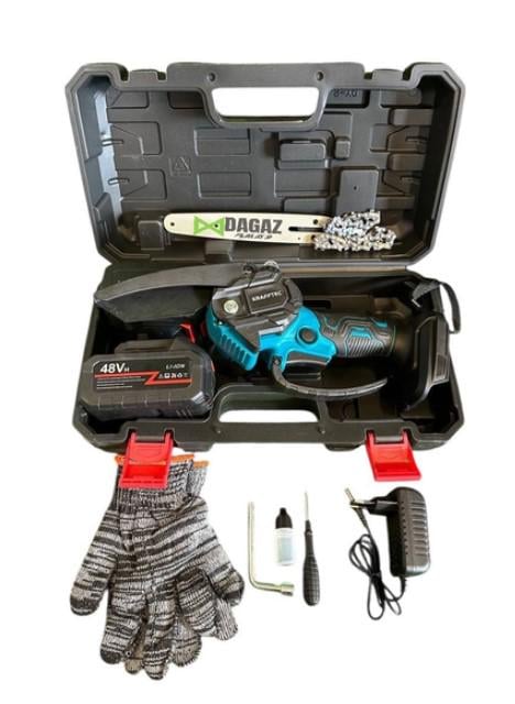 Пила акумуляторна ланцюгова Krafftec 48 V (995588) - фото 5