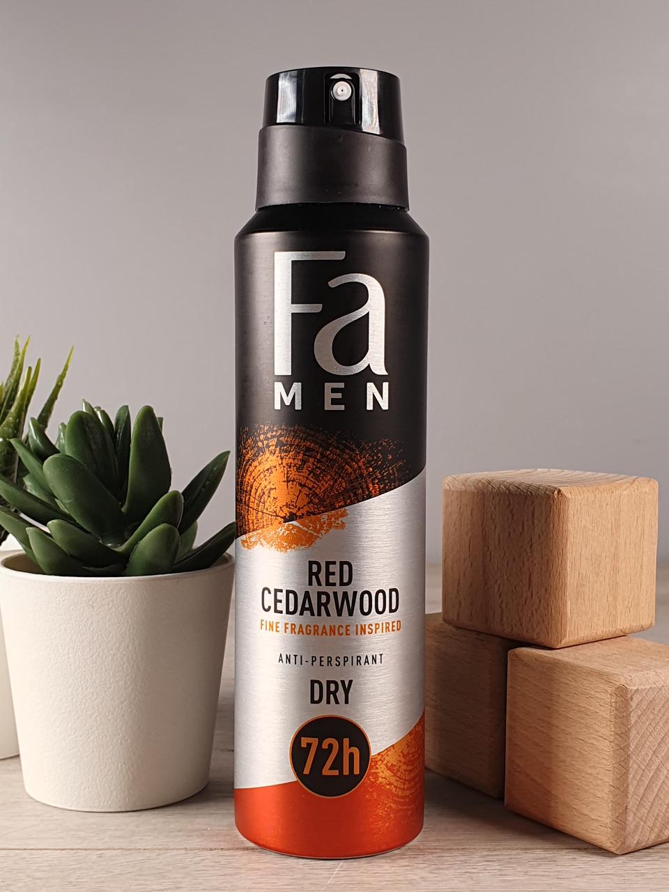 Дезодорант Fa Men Red Cedarwood із ароматом червоного кедра 150 мл (1882893449)