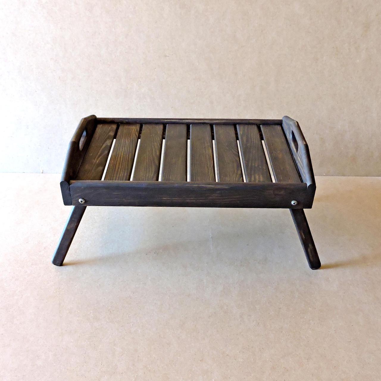 Столик-піднос для сніданку з дерева Аляска Мокко (СТП-001710) - фото 4 Столик-піднос для сніданку з дерева Аляска Мокко (СТП-001710) - фото 4