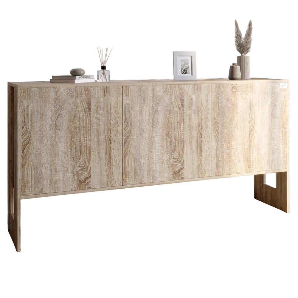 Комод Lion Нобу 2 с 3 дверями 160х34х80 см Дуб Сонома (000-000-1970) - фото 2