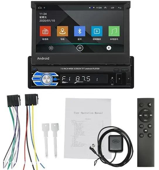 Автомагнитола 1din сенсор 7" GPS WiFi Вluetooth Android 4 Ядра (13842854) - фото 11